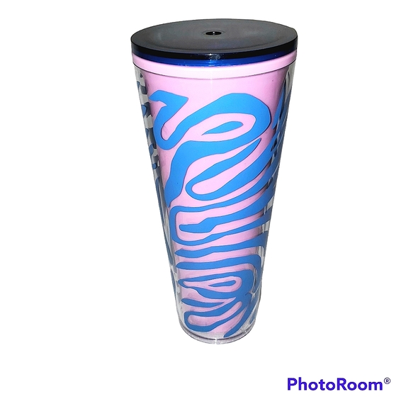Starbucks 2021 Zebra Print Acrylic 24 Oz Venti Tumbler - Picture 3 of 8